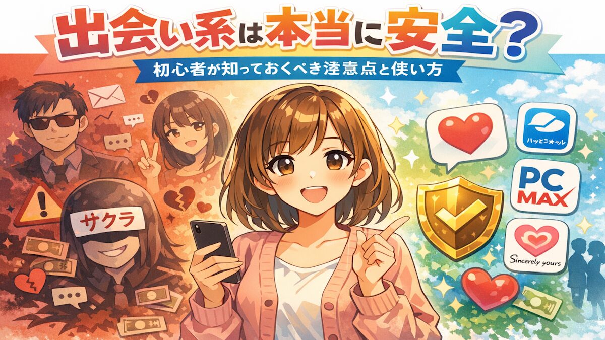 出会い系は本当に安全？　初心者が知っておくべき注意点と安全な使い方