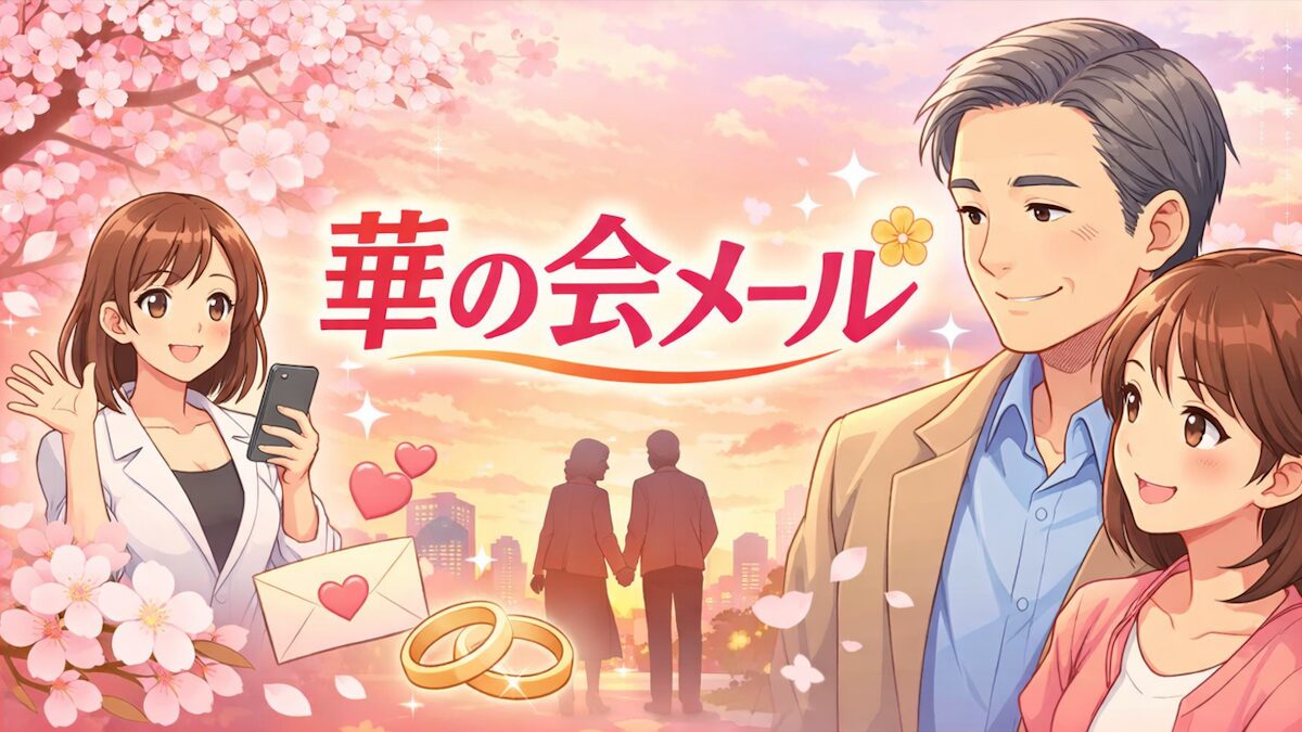 華の会メールの評判は本当? 40〜60代が出会える理由と安全性を徹底解説
