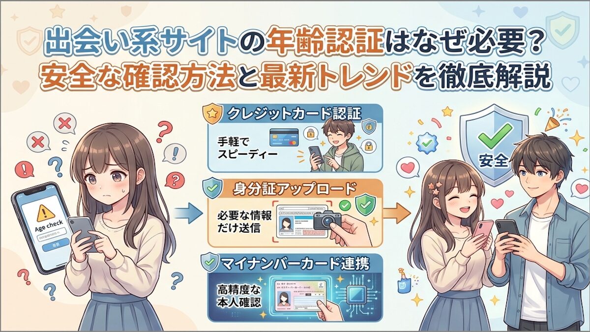 出会い系サイトの年齢認証とは？　安全に利用するための手続きと注意点