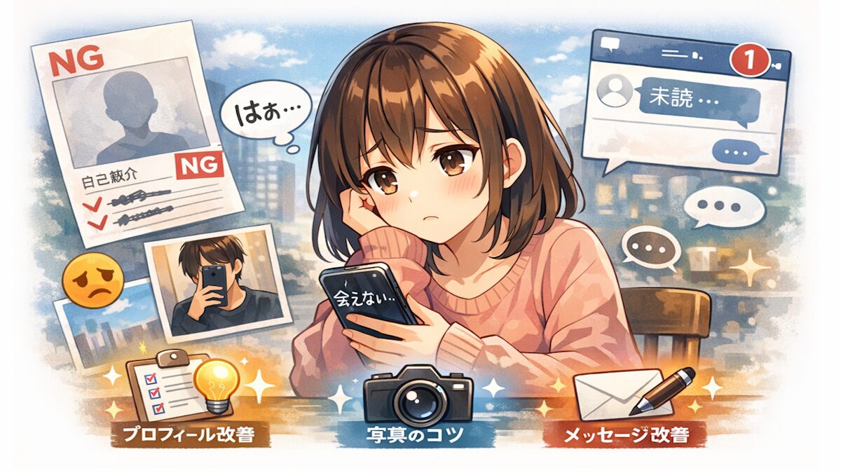 簡単に出会えない理由｜初心者が挫折しやすい3つの共通点と改善ステップ