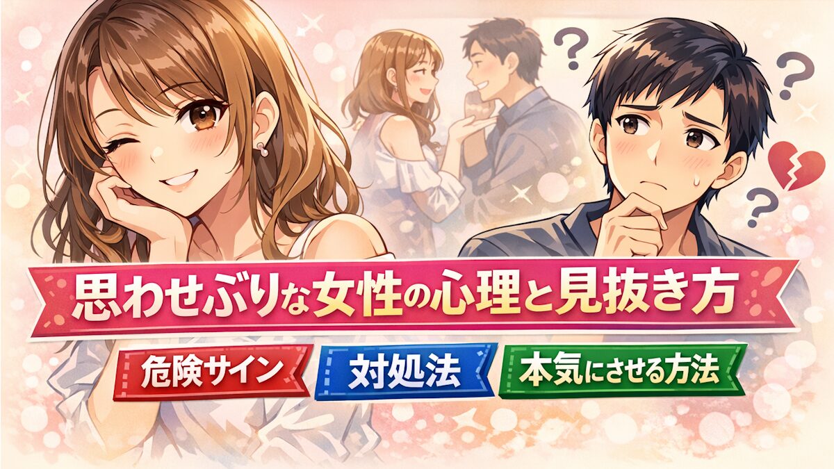 思わせぶりな態度をとる女性の心理と本音：見抜き方・対処法・本気にさせるコツを徹底解説