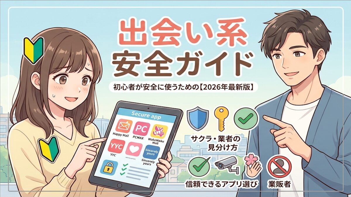出会い系を安全に使う方法｜初心者が安心して出会うための完全ガイド【2026年版】