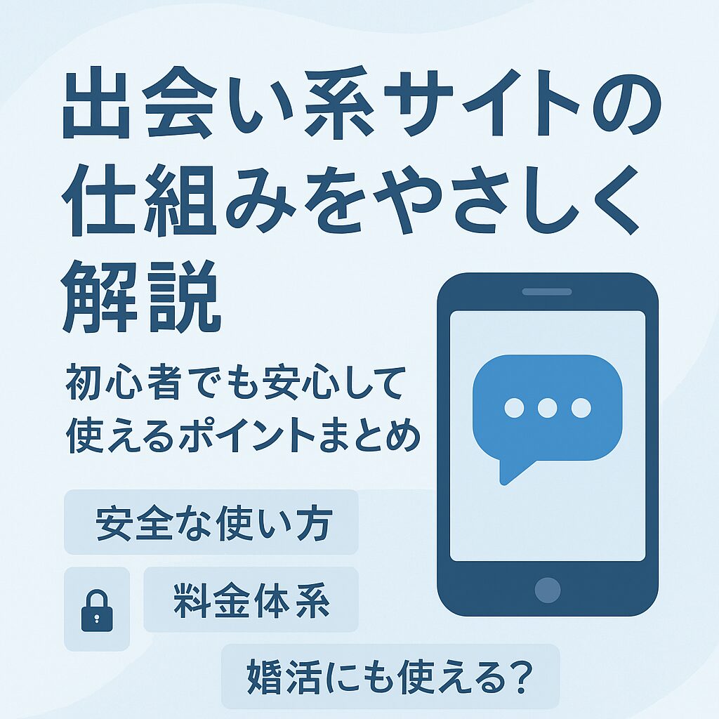出会い系サイトの仕組みを初心者向けにやさしく解説【婚活向けサービスも紹介】