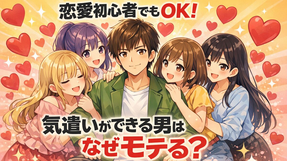 気遣いができる男はなぜモテる? 恋愛初心者でも女性の心をつかむ7つの習慣