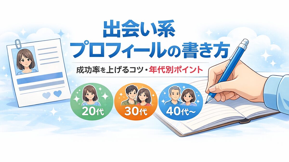 出会い系プロフィールの書き方完全ガイド|成功率を上げるコツと安全対策を徹底解説