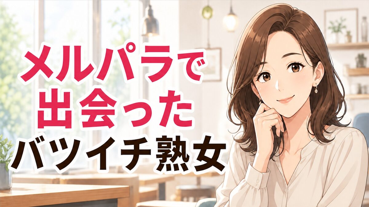 【筆おろし体験談】出会い系サイト「メルパラ」でバツイチ熟女と仲良くなった大学生が童貞卒業！